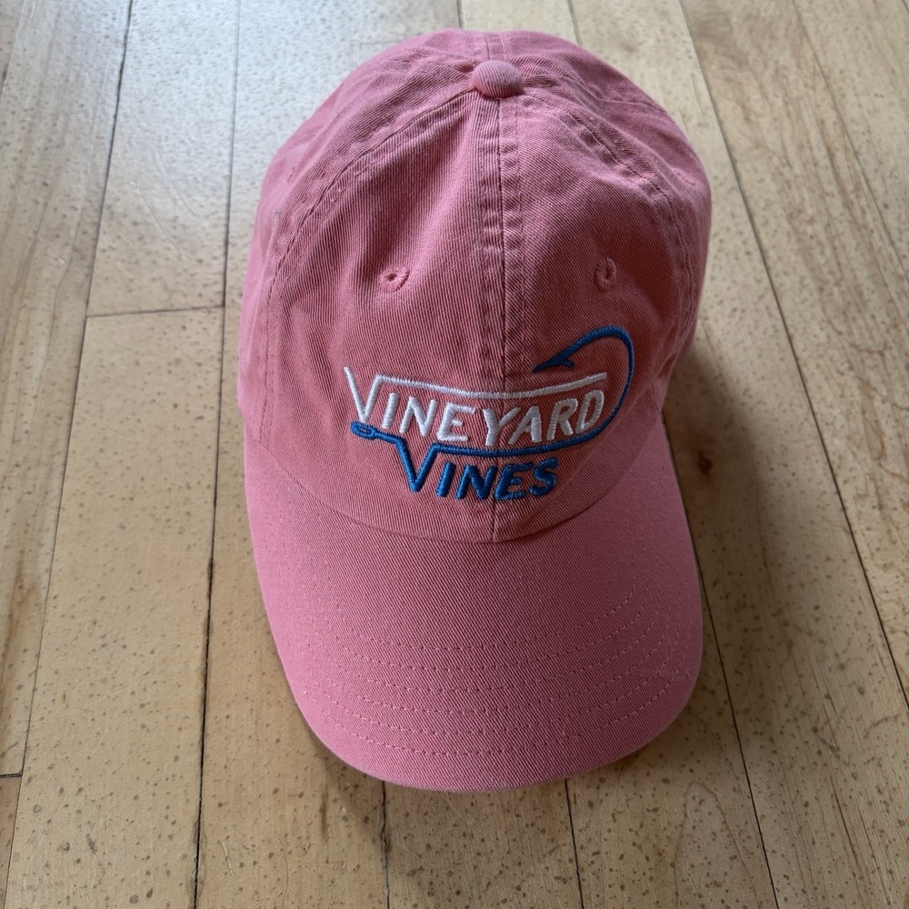 Vineyard Vines‎ Pink Hat Cap Logo Spellout Strapback Adjustable Womens